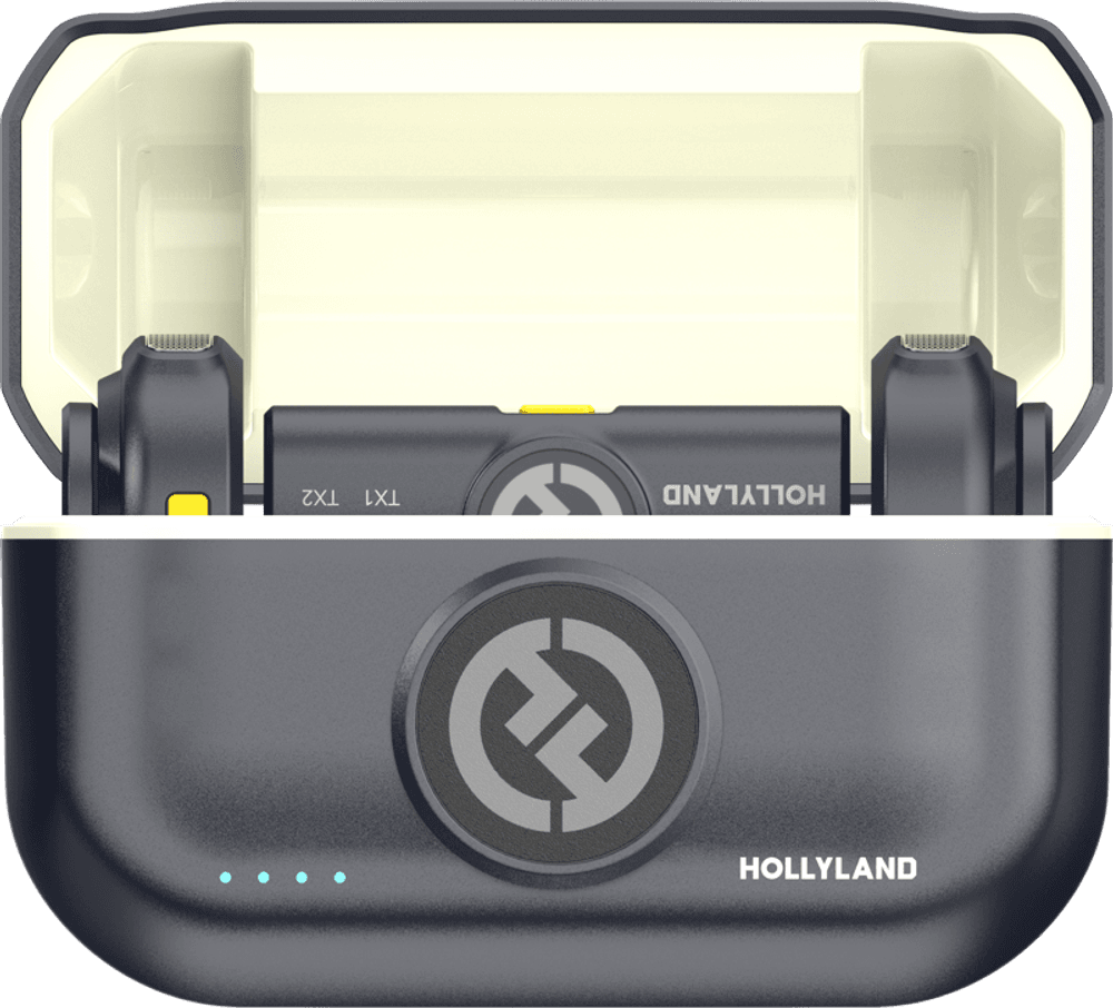 Hollyland  Lark M2 USB-C - Wireless Lavalier Microphone with USB-CPlug (Duo,Shine Charcoal)