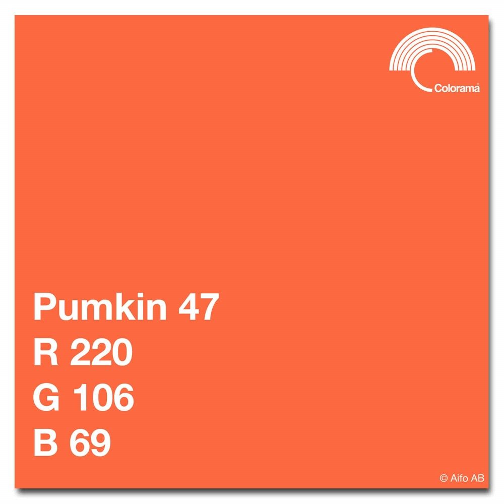 Colorama Bakgrunnspapir 2,72m x 11m Pumpkin