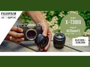 Kjøp Fujifilm X-T30 III Få 35mm-objektiv for kun 199kr