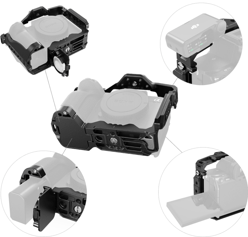 SmallRig 5583 Cage with Airtag Slot for Sony A 7R V / 7 IV / 7S III / 1 / 7R IV / 7 V