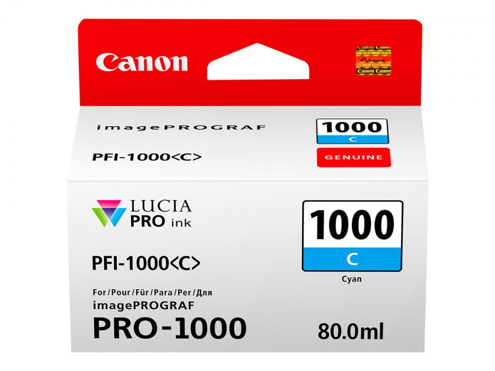 Canon PFI-1000 cyan ink tank