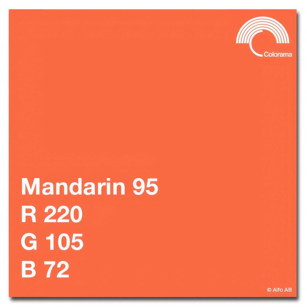 Colorama Bakgrunnspapir 2,72m x 11m Mandarin