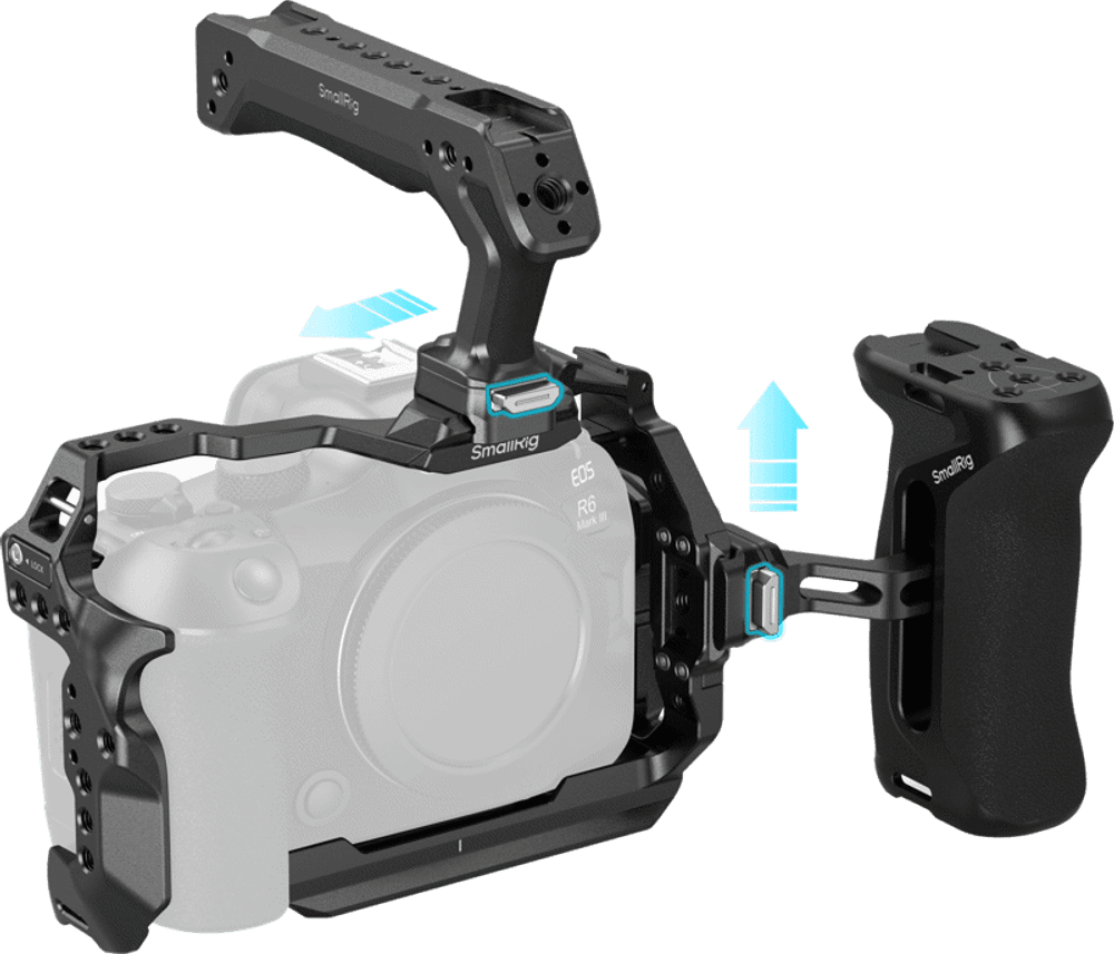 SmallRig 5958 HawkLock Quick Release Cage Kit for Canon EOS R6 MK III / R6 MK II (Advanced Edition)