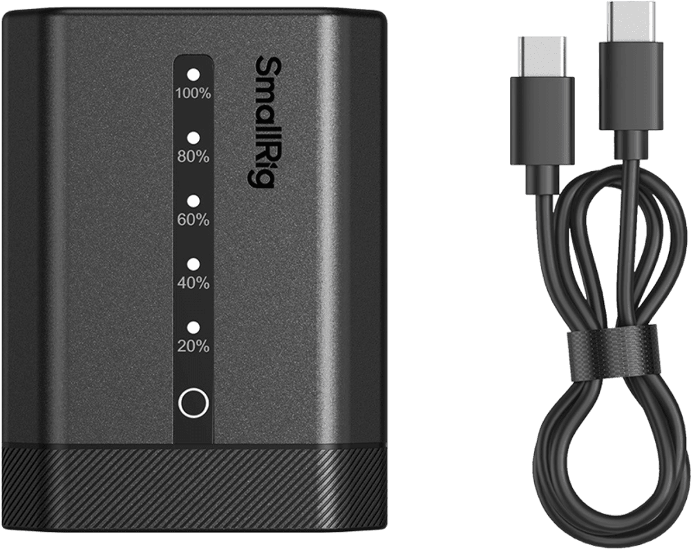 SmallRig 5297 USB-C Camera Battery with Power Display for Sony NP-FZ100