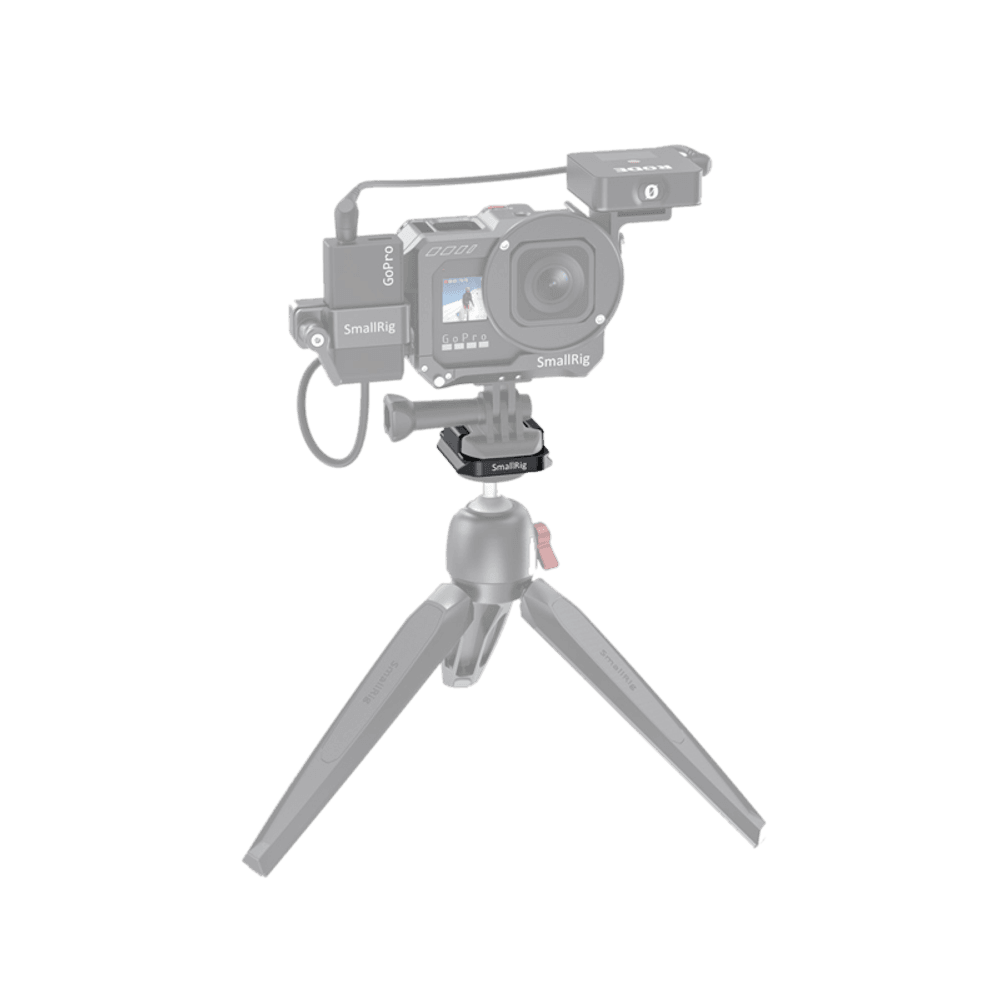 SMALLRIG 2668 spenneadapter med Arca QuickRelease-plate for Gopro-fester