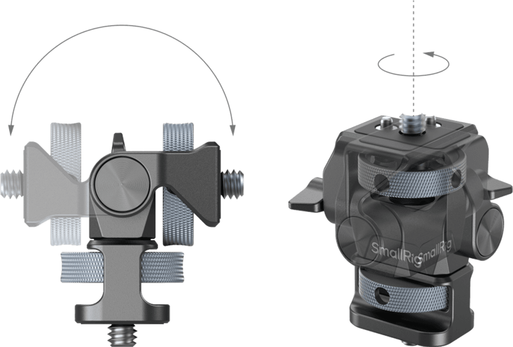 SmallRig 4886 Swivel and Tilt Adjustable Monitor Support with 1/4