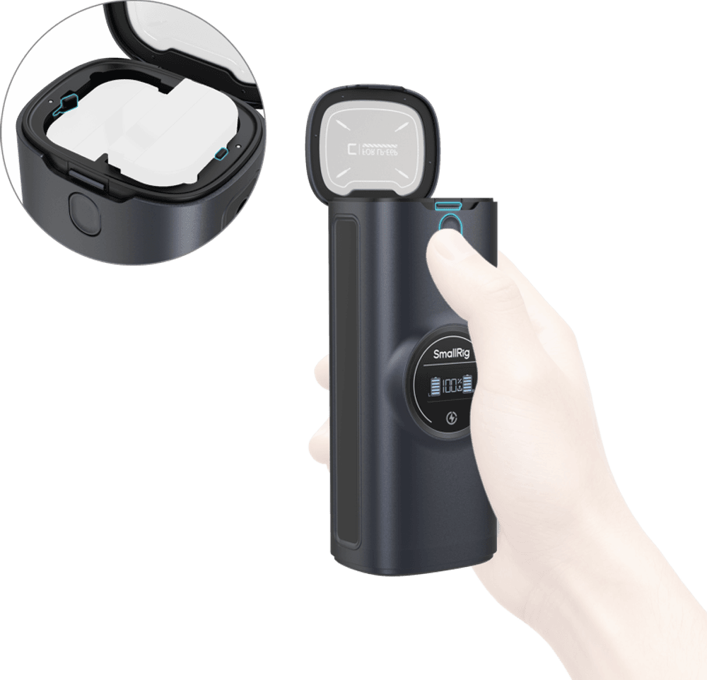 SmallRig 5108 Power Bank Charger Case Kit for Canon LP-E6P / LP-E6NH Camera Batteries