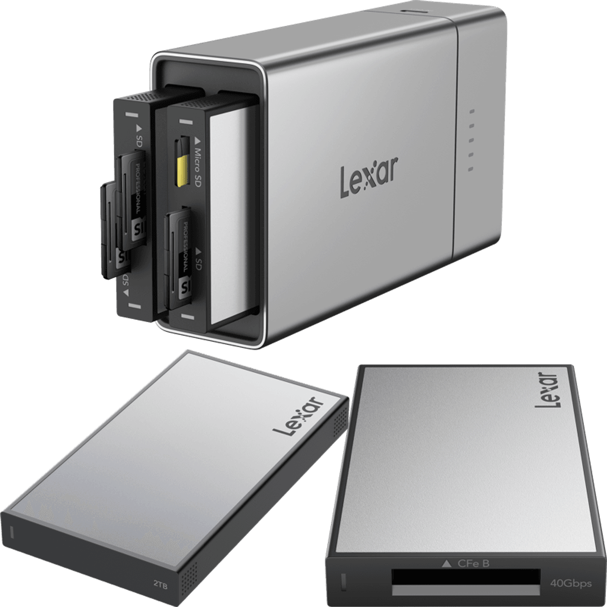 Lexar Professional Workflow Go I med CFexpress 4.0 Type B leser og 2TB SSD