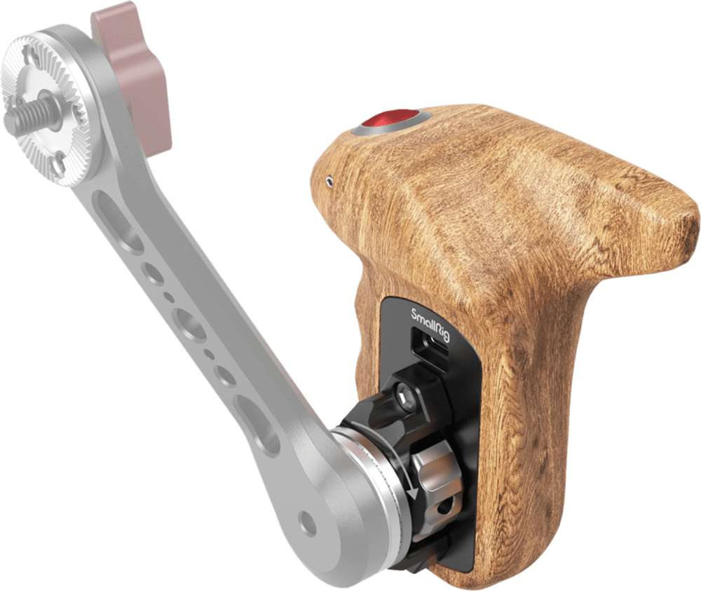 SmallRig 3324 Rosette Side Handle Wood with Record Start/Stop Re