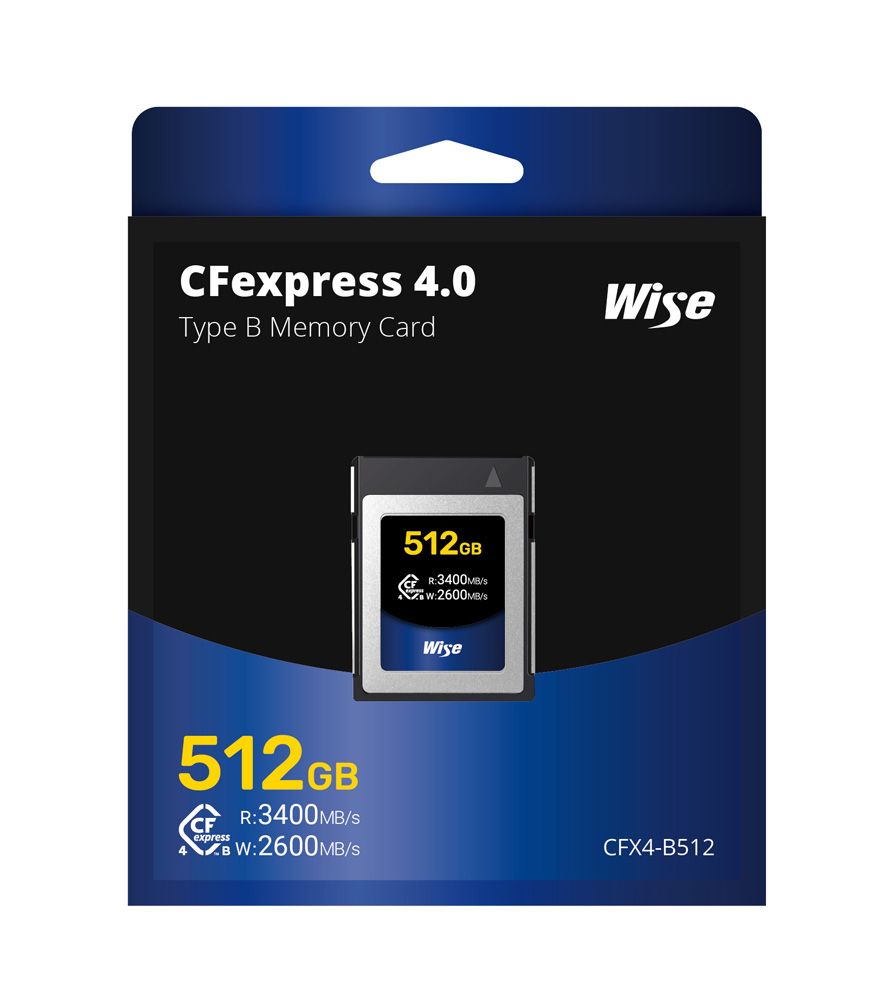 Wise 512GB CFexpress 4.0 Type B 2600 MB/s