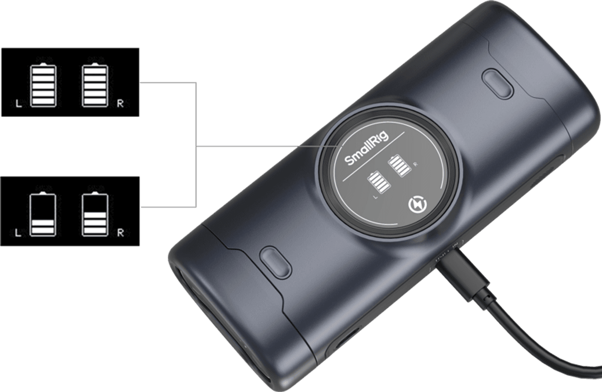 SmallRig 5696 Portable Charger Case Kit for NP-FZ100 Camera Batteries