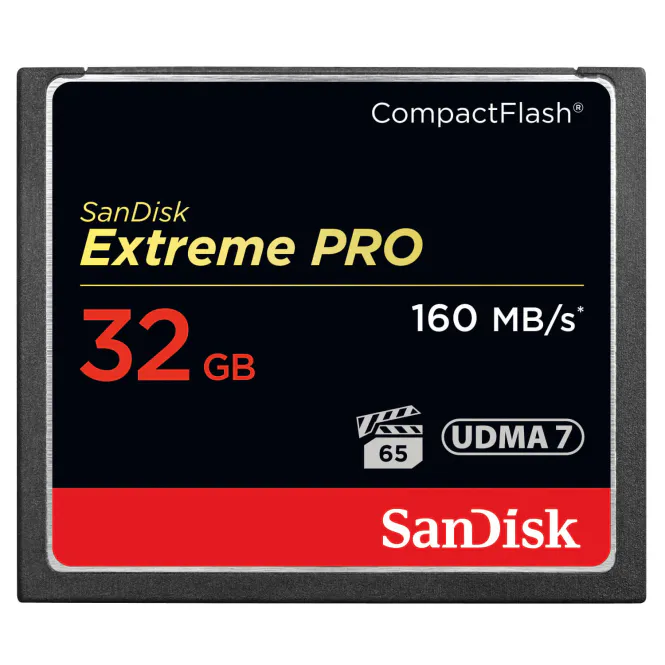 Hovedbilde SanDisk Minnekort CF Extreme Pro 32GB 160MB/s ...