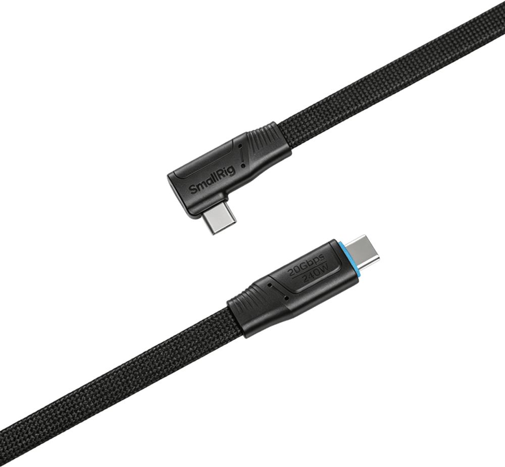 SmallRig 5615 USB-C Self-Coiling Data Cable (USB 3.2 Gen2x2 & 60cm, 240W)