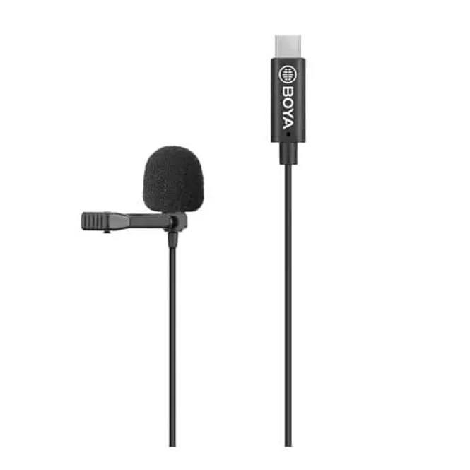 Hovedbilde Boya Mikrofon BY-M3 Lavalier USB-C 6m.