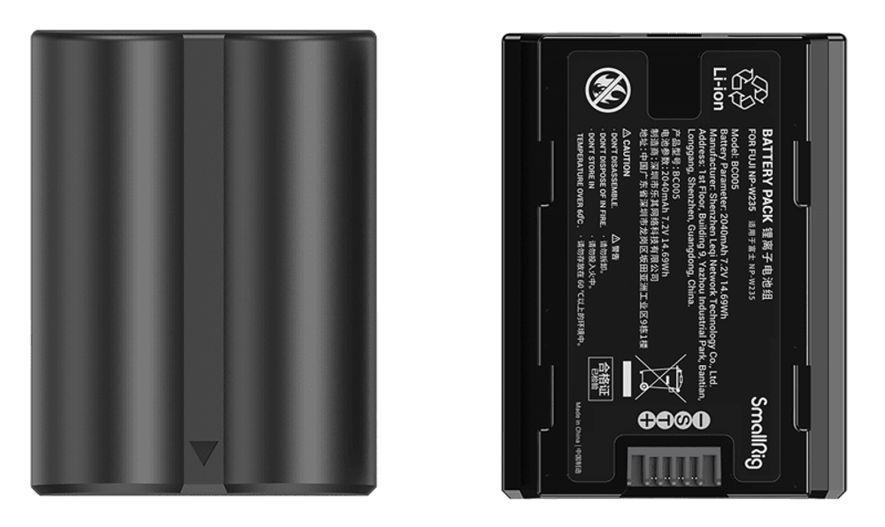 SmallRig 3822 NP-W235 Battery & Charger Kit