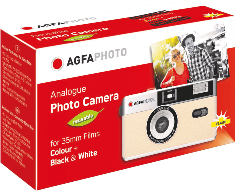 AGFAPHOTO Reusable Camera 35mm BEIGE