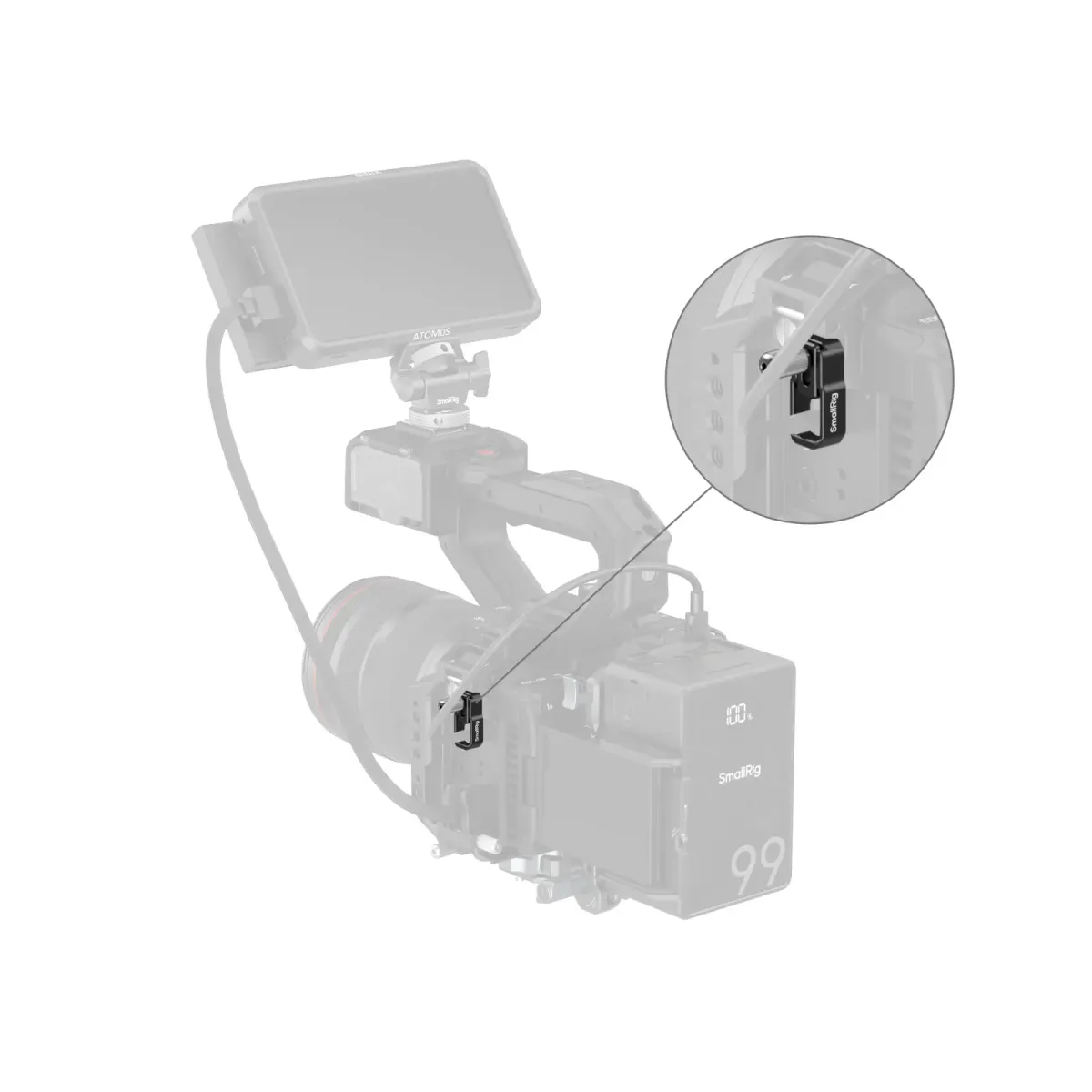 SmallRig 5660 USB-C Cable Clamp for Cages for Canon EOS C50