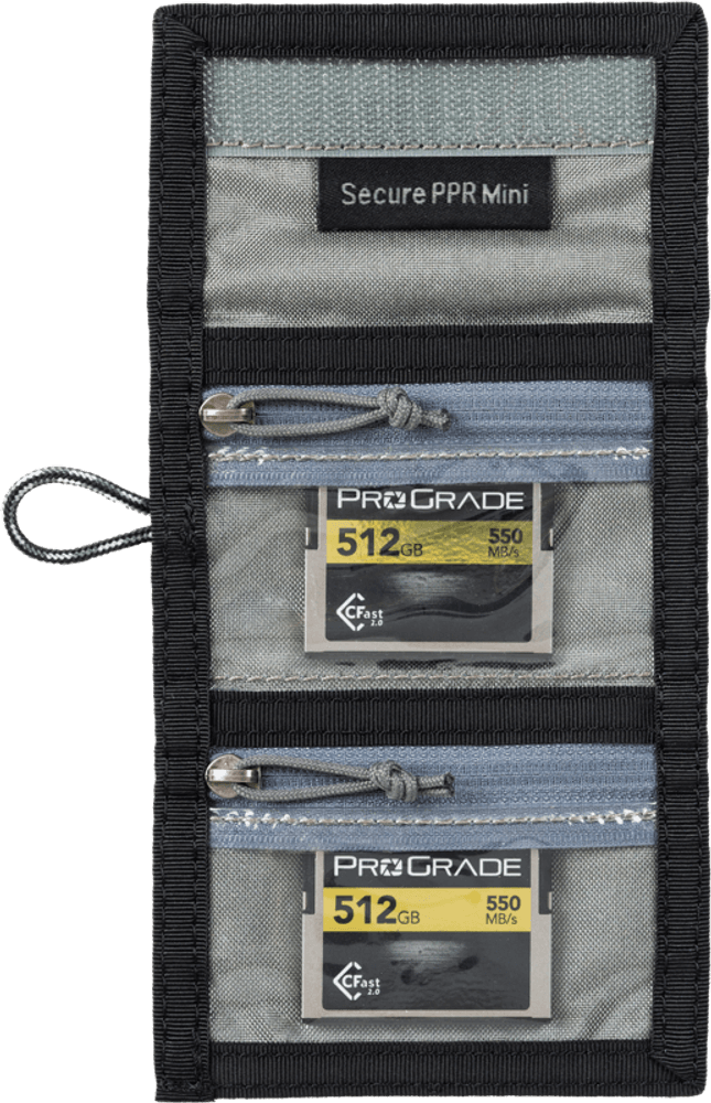 Think Tank Secure Pocket Rocket Mini (Wallet with Strap: holds 4 CF/CFe or 6 SD/microSD) Slate Black