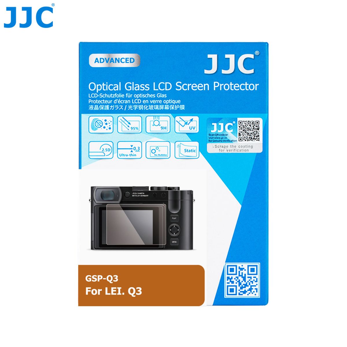 JJC Leica Q3 Optical Glass Protector