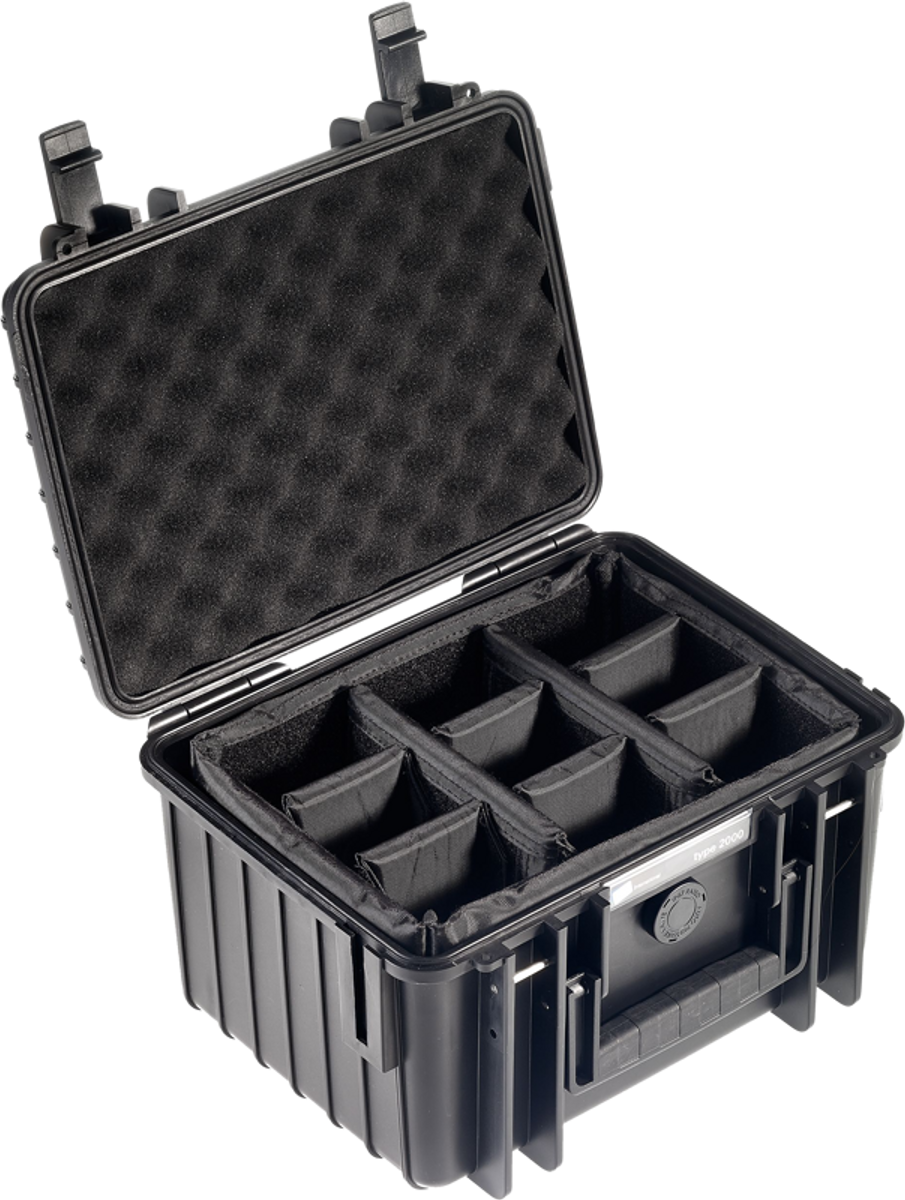 BW Outdoor Cases Type 2000 Sort RPD (Oppdelt)