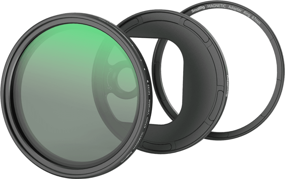 SmallRig 4724 VND-filtersett ND2-ND32 (1-5 stopp) med M-mount-filteradapter 67 mm