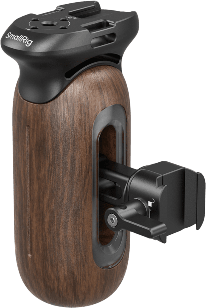 SmallRig  5239 Wooden Side Handle with NATO Clamp