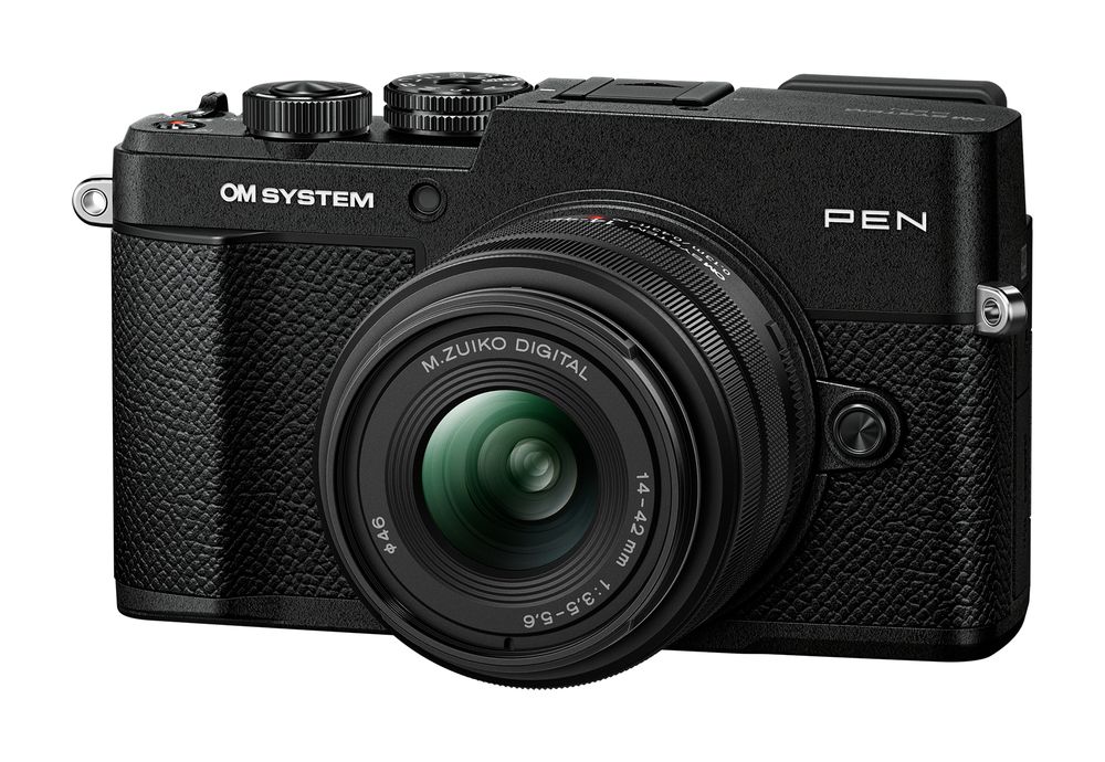 OM System PEN Sort M. Zuiko Digital 14-42mm F3.5-5.6 III Sort