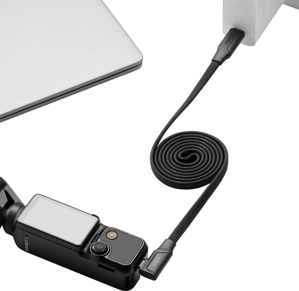 SmallRig 5611 USB-C Self-Coiling Charging Cable (100cm, 60W)