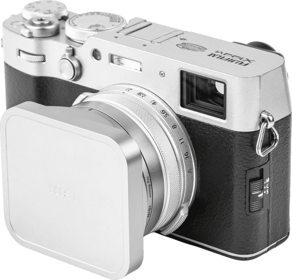 NiSi JetMag Pro Lens Hood, Uv Filter & Cap for Fuji X100 Series Silver