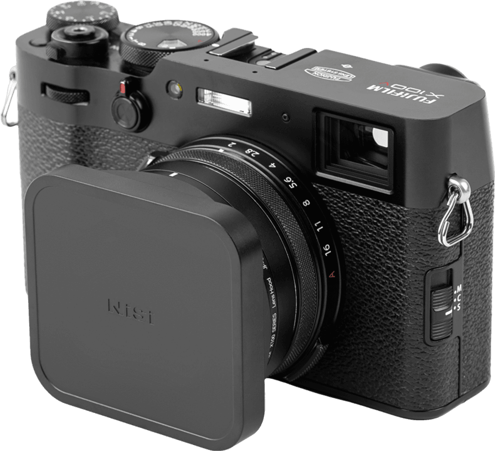 NiSi JetMag Pro Lens Hood, Uv Filter & Cap for Fuji X100 Series Black