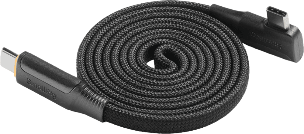 SmallRig 5612 USB-C Self-Coiling Charging Cable (100cm, 100W)